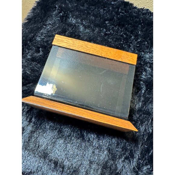 Vintage Wood & Acrylic Desk Organizer For Letters Or Files/ Napkins Holder - Picture 2 of 7